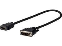 VivoLink Pro - Video adapter - dobbeltlenke - DVI-D hann til HDMI hunn - 20 cm - trippel beskyttelse