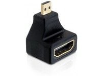 DeLOCK - HDMI-sovitin - micro HDMI (uros) HDMI (naaras) - 90° liitin