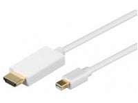 M-CAB - Adapterkabel - Mini DisplayPort hann til HDMI hann - 1 m - hvit