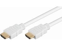 MicroConnect High Speed HDMI with Ethernet - HDMI-kabel med Ethernet - HDMI hann til HDMI hann - 3 m - hvit