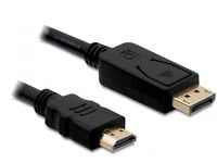 Delock - Adapterkabel - DisplayPort hann til HDMI hann - 1 m