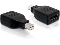 DeLOCK 65238, mini Displayport 1.2, Displayport, Musta