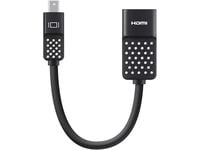 Belkin Mini DisplayPort to HDMI Adapter, 4k - Video adapter - Mini DisplayPort hann til HDMI hunn - 12.7 cm - 4K-støtte