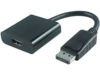 Microconnect DPHDMI3, 0,15 m, DisplayPort, HDMI, Uros, Naaras, Nikkeli