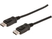 DIGITUS - DisplayPort-kabel - DisplayPort (hann) til DisplayPort (hann) - 2 m - låst, formstøpt - svart