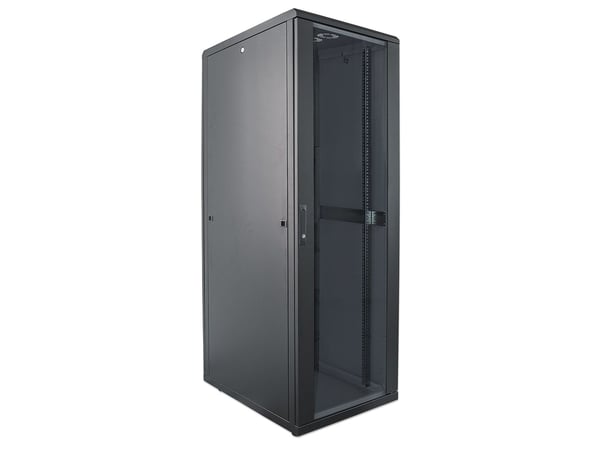Intellinet 713528, Frittstående hylle, 32U, 1500 kg, Nøkkellås, Justerbare bein, 88 kg