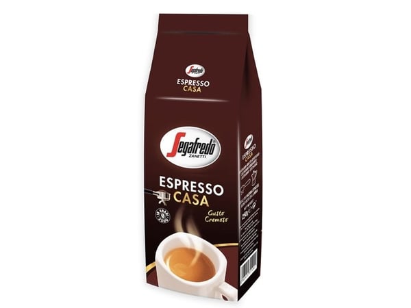 Segafredo Espresso Casa, 250 g, Kaffe, Lysbrent, 1 stykker, Veske