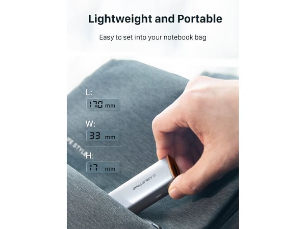 Cabletime HUBP5, USB Type-C, HDMI, USB 3.0, USB Type-C, 5000 Mbit/s, 3860 x 2160, 2160p, 3860 x 2160 piksler