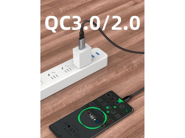 Cabletime CP77G, USB typ A, USB typ C, grå