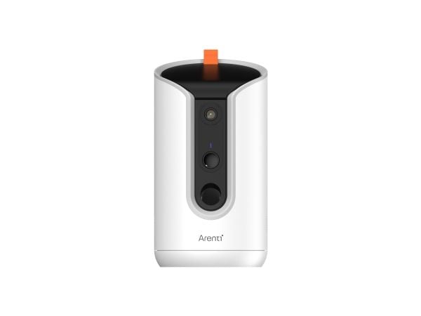 Arenti PETCAM1T Indoor WiFi Haustierkamera & Futterspender, IP-sikkerhetskamera, Innendørs, Trådløs, Amazon Alexa & Google Assistant, Bord, Hvit