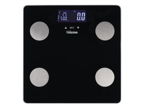 Tristar WG-2442 Kehonkoostumusmittari digitaalinen Punnituskapasiteetti (max.)=150 kg Musta (WG-2442)