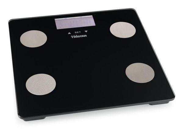 Tristar WG-2442, Elektronisk personvekt, 150 kg, 100 g, Sort, firkant, Glass