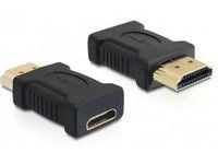 Delock High Speed HDMI Adapter - HDMI-adapter - HDMI hann til 19 pin mini HDMI Type C hunn