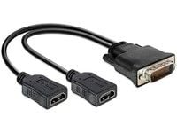 Delock - Video adapter - HDMI hunn til DMS-59 hann - 25 cm
