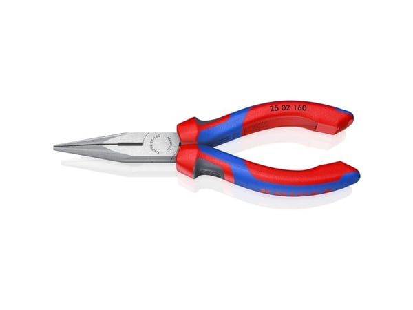 Knipex litteäkärkiset pihdit, joissa on leikkuureuna