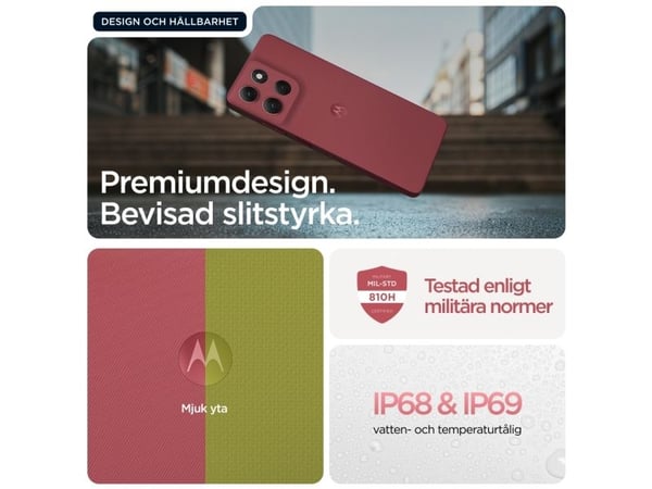 Motorola moto g86 5G 16,9 cm (6,67") Dual SIM Android 15 USB Type-C 8 GB 256 GB 5200 mAh Vaaleanpunainen