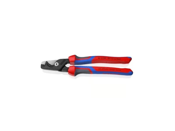 KNIPEX StepCut XL kabelkutter 95 12 225, kabelkutter (rød/blå, lengde 225 mm)