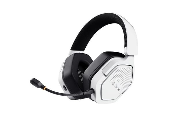 Trust GXT 493PS Carus, Ledning & Trådløs, 20 - 20000 Hz, Spilling, 280 g, Hodesett, Hvit