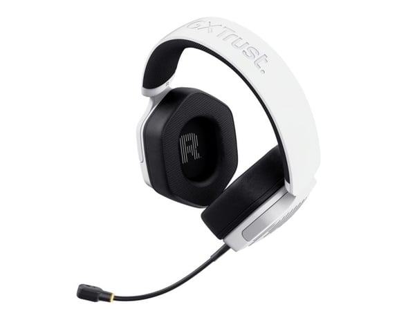 Trust GXT 493PS Carus, Ledning & Trådløs, 20 - 20000 Hz, Spilling, 280 g, Hodesett, Hvit