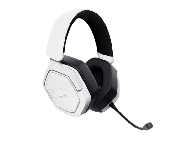 Trust GXT 493PS Carus, Ledning & Trådløs, 20 - 20000 Hz, Spilling, 280 g, Hodesett, Hvit
