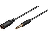 MicroConnect - Lydforlengelseskabel - mini-phone stereo 3.5 mm hunn til mini-phone stereo 3.5 mm hann - 1 m