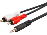 MicroConnect - Lydkabel - RCA hann til mini-phone stereo 3.5 mm hann - 3 m