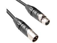MicroConnect - Lydforlengelseskabel - XLR3 hunn til XLR3 hann - 3 m - svart