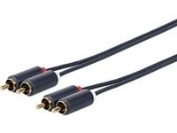 VivoLink - Äänikaapeli - RCA x 2 uros - RCA x 2 uros - 50 cm - kaksoissuojattu