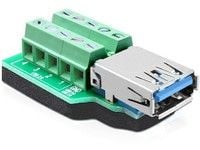 Delock - USB-adapter - 10-pins terminalblokk (hunn) til USB-type A (hunn) - USB 3.0