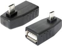 Delock - USB-sovitin - USB (hun) til Micro-USB Type B (han) - USB 2.0 OTG - 90° stikforbindelse