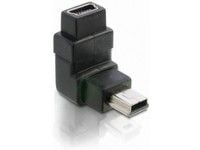 DeLOCK Adapter USB-B mini, USB-B mini 5-pin, USB-B mini 5-pin, Musta