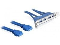 Delock Slot bracket - USB-paneeli - 19-pinninen USB 3.0 samlekasse (hun) til USB Type A (hun) - 40 cm - Delock Converter M.2:lle
