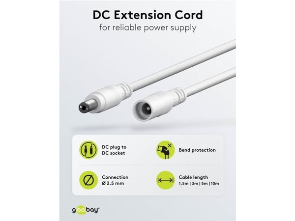 Goobay 76681, 10 m, DC, DC, DC, 5 - 24 V