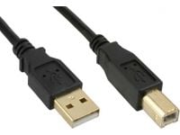 MicroConnect - USB-kaapeli - USB Type B (uros) - USB (uros) - USB 2.0 - 5 m - musta