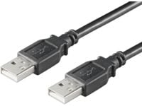 MicroConnect USB 2.0 - USB-kaapeli - USB (han) til USB (han) - USB 2.0 - 1 m - lajittelu