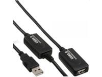 MicroConnect - USB-forlengelseskabel - USB (hunn) til USB (hann) - USB 2.0 - 15 m - aktiv