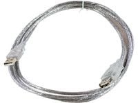 Microconnect USBAAF2T, 1,8 m, USB A, USB A, USB 2.0, Läpinäkyvä