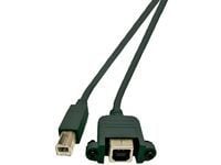 MicroConnect - USB forlængerkabel - USB Type B (hun) til USB (han) - USB 2.0 - 1.8 m - tommelskruer - USB-tyyppi B (hun) til USB (han) - USB 2.0 - ...