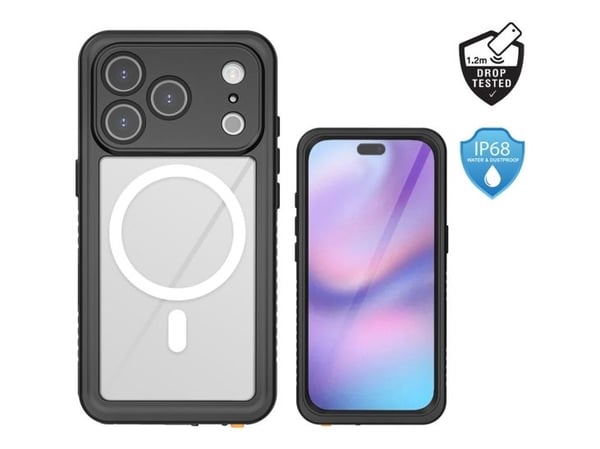 4smarts Hülle, Suojus, Apple, iPhone 17, 16 cm (6.3"), musta, Läpinäkyvä