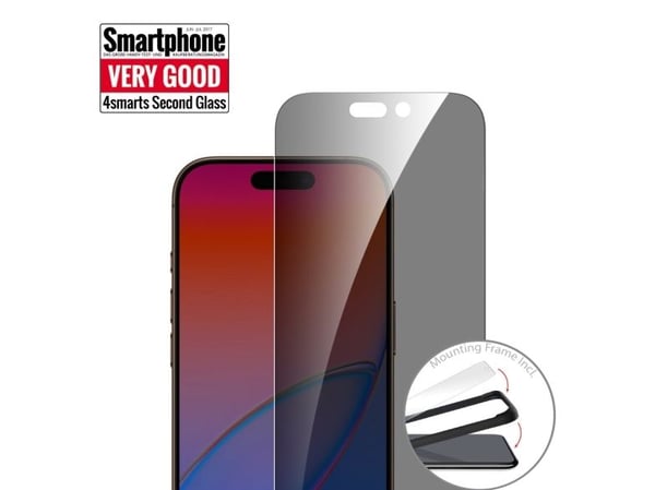 4smarts Second Glass Privacy, Apple, iPhone 17, Läpinäkyvä, 1 kpl