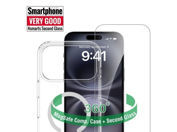 4smarts 360° Premium, Border, Apple, iPhone 17 Pro Max, 17,5 cm (6.9"), Gjennomsiktig