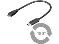 MicroConnect - USB-kaapeli - USB-C (uros) - USB Type B (uros) - USB 3.1 - 20 cm
