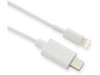 Microconnect USB3.1CL1, 1 m, Lightning, USB C, Uros, Uros, Valkoinen