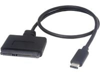 MicroConnect - Lagringskontroll - SATA - 5 GBps - USB 3.1 - sort