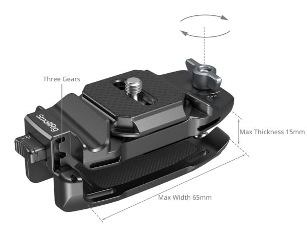 SmallRig 5053, Actionkamera, Videokamera, Digitalt kamera, Sort, Aluminium, 88,4 mm, 40,1 mm, 29 mm