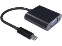 MicroConnect - Extern videoadapter - USB-C - VGA - svart