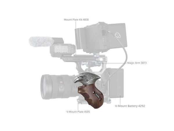 SmallRig 4817, Håndgrep for digitalkamera, Universal, Aluminium, Tre, Aluminium, Tre, 130,5 mm, 85,5 mm