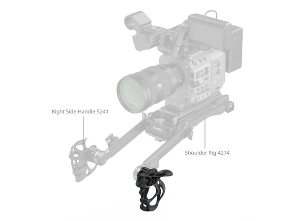 SmallRig 5240, Håndgrep for digitalkamera, Universal, Svart, Aluminium, 82 mm, 90 mm