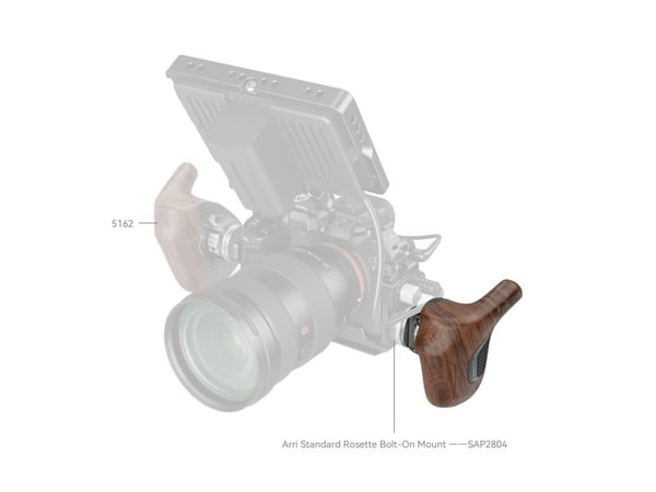 SmallRig 5193, Håndgrep for digitalkamera, Universal, Aluminium, Tre, Aluminium, Tre, 84,5 mm, 86,8 mm