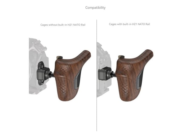 SmallRig 5161, Håndgrep for digitalkamera, Universal, Aluminium, Tre, Aluminium, Tre, 96 mm, 86,8 mm